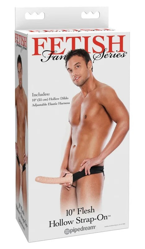 10“FleshHollowStrap-on