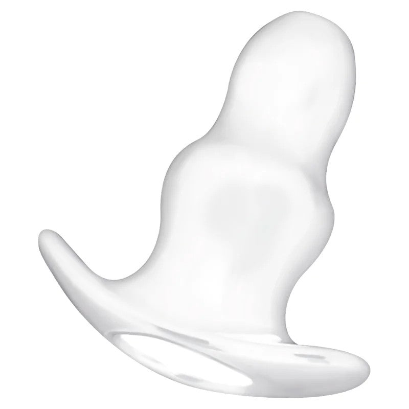AddictedToysBigHollowTunnelButtPlug13cmTransparent