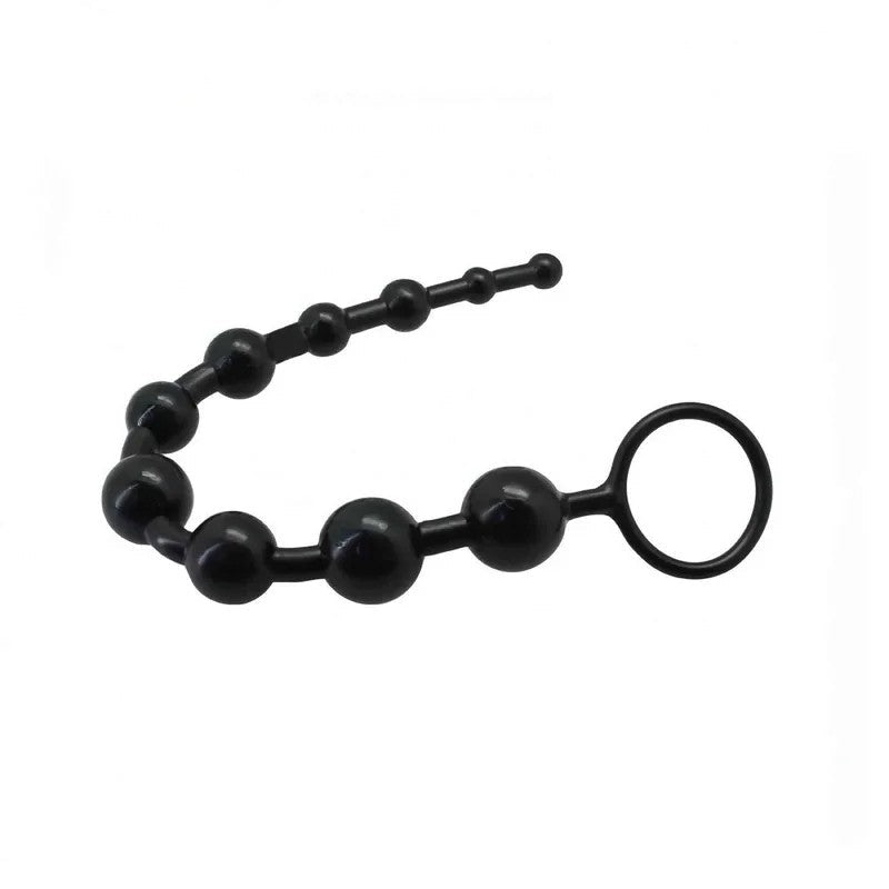 AnalkettemitRinggriff,Durchmesser1bis2,5cm–Schwarz