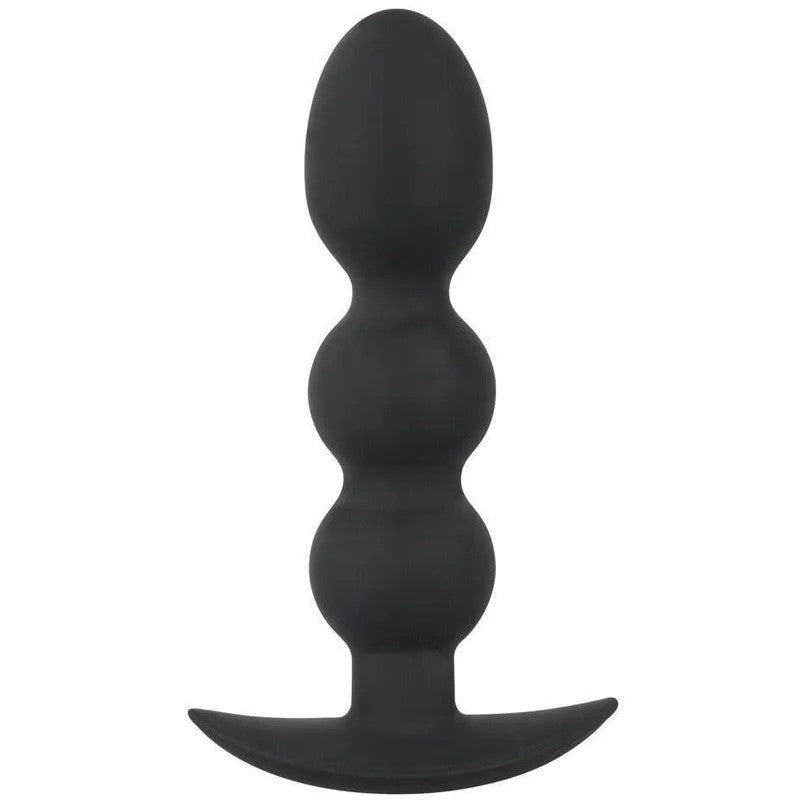 Analplug„HeavyBeads“ausSilikon–Ø3.2cm(schwarz)