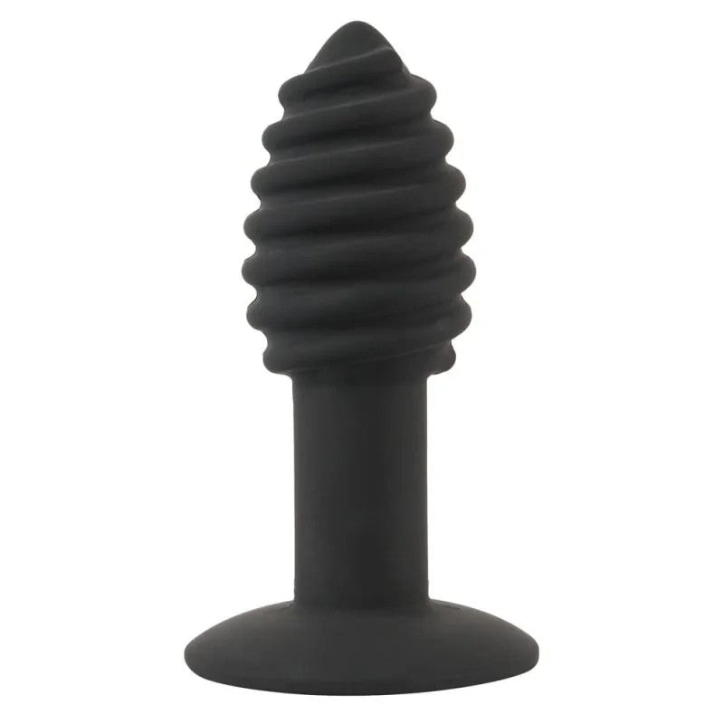 Analplug„Twistbuttplug“,mitausgeprägterRillenstruktur,7Vibrationsmodi