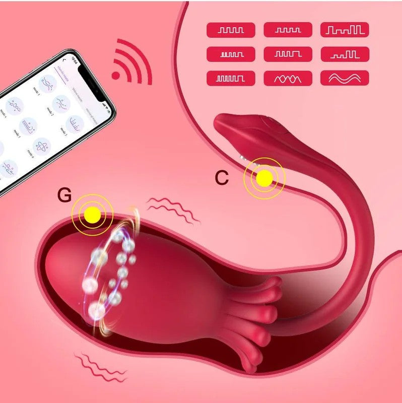 APPRemoterGspot-Vibrator–360°drehbare,kraftvolleMassage–Domlust-Ei