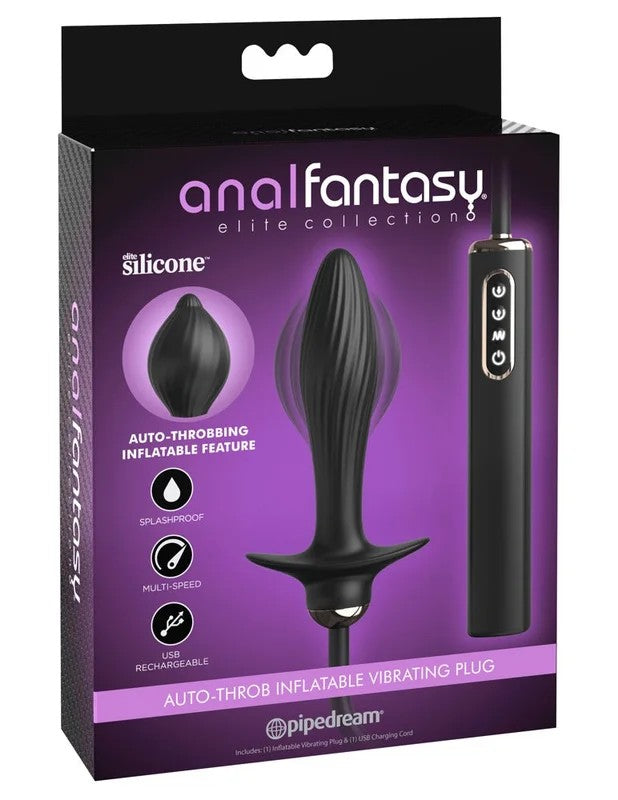 Auto-ThrobInflatableVibratingPlug