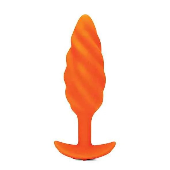 B-Vibe–TexturePlugSwirlOrange