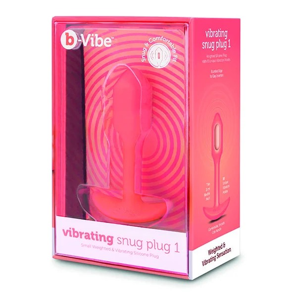 b-vibeVibratingSnugPlugSOrange