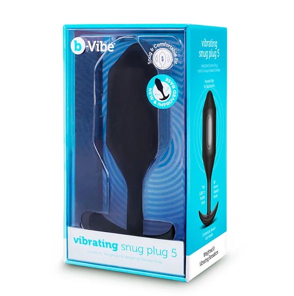 b-VibeVibratingSnugPlugXXLBlack