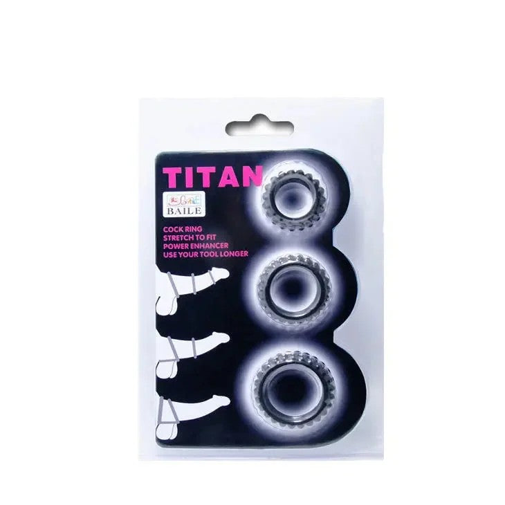 BAILE–TITANSET3STKCOCKRINGSCHWARZ2.8+2.4+1.9CM
