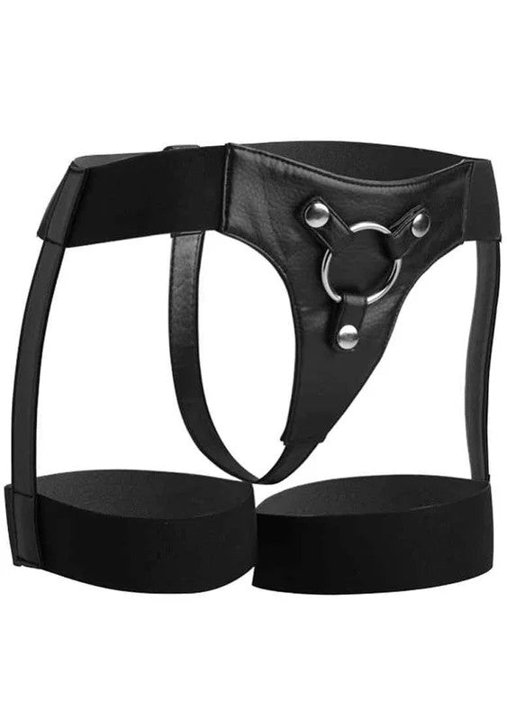 BardotElasticStrapOnHarnessWithThighCuffs
