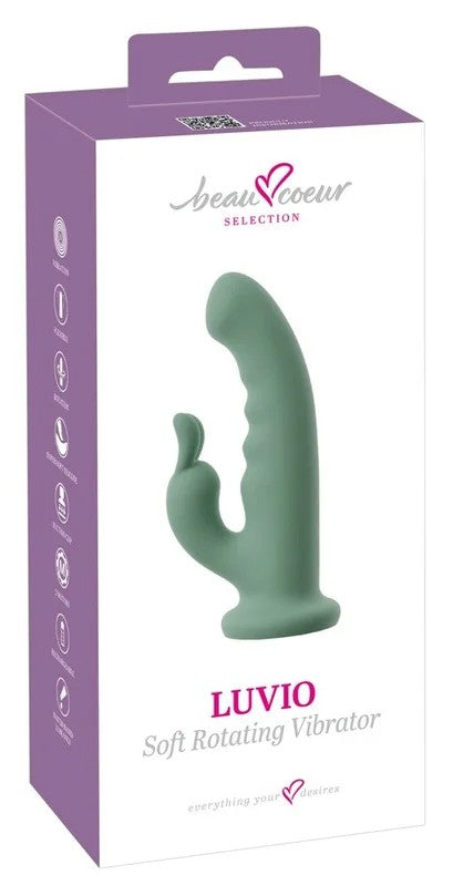 beaucoeurLuvioRabbitVibratorwithSuctionCupGreen19.3cm