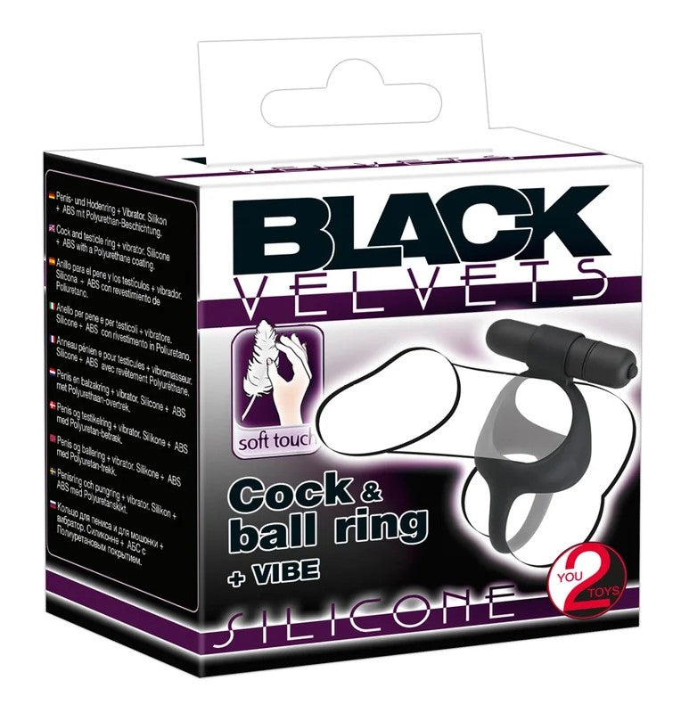 BlackVelvetsVibro-PenisringmitHodenteiler