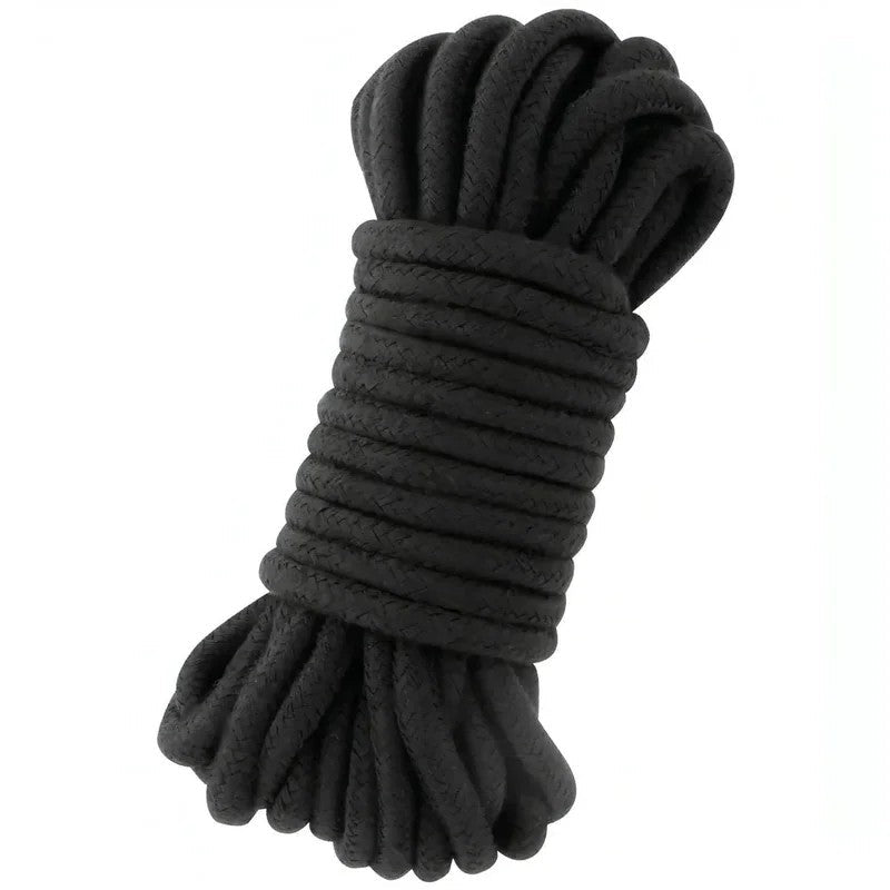Bondage-Seilaus100%Baumwolle–Schwarz,10Meter