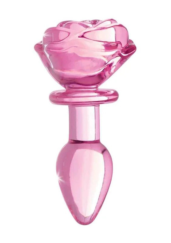 BootySparksGlassSmallAnalPlug–PinkRose2,5cm