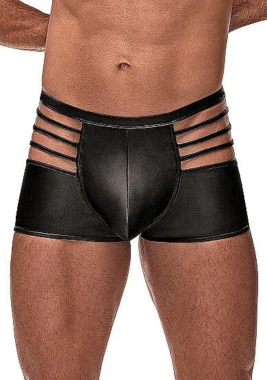 BoxershortscutoutBlackmatteS–XL