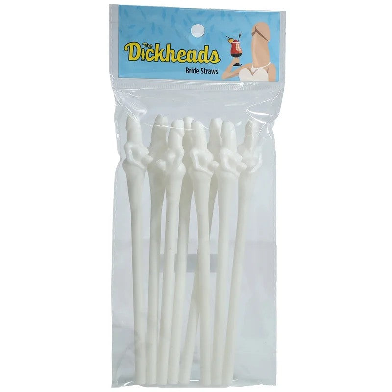 BrideStraws–White