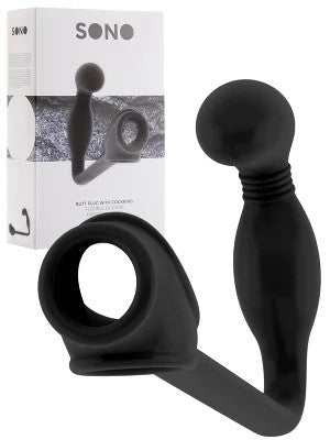 ButtPlugmitCockringundHodenstreckerschwarz–SONONo.2