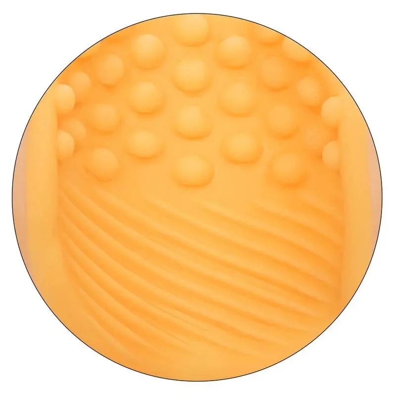 CALEXOTICS–BEADEDGRIPMASTURBATORORANGE