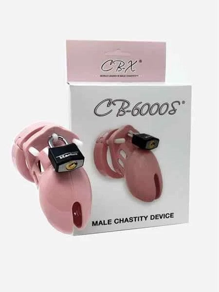 CB-XCB6000SChastityCageSolidPinkSmall