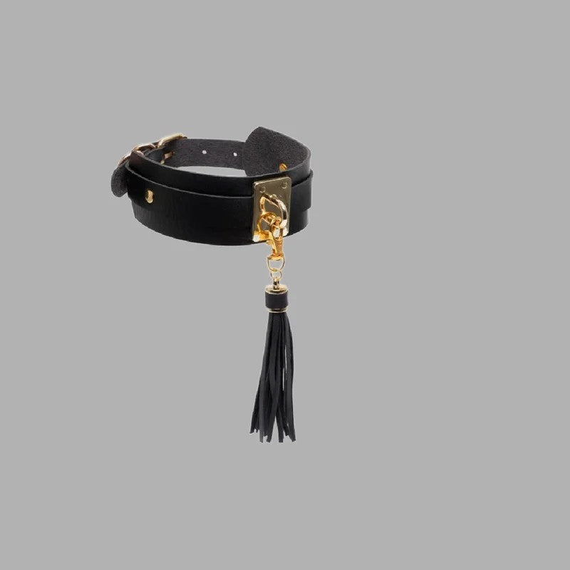 ChokermitkurzemTassleBlack/Gold