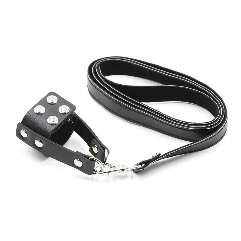 CockRingwithLeatherLeash