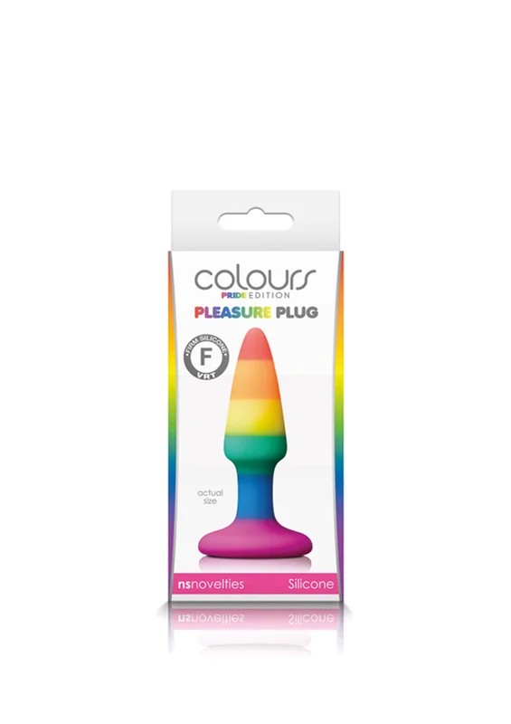 ColoursbyNSNoveltiesPleasurePlugRainbowMini