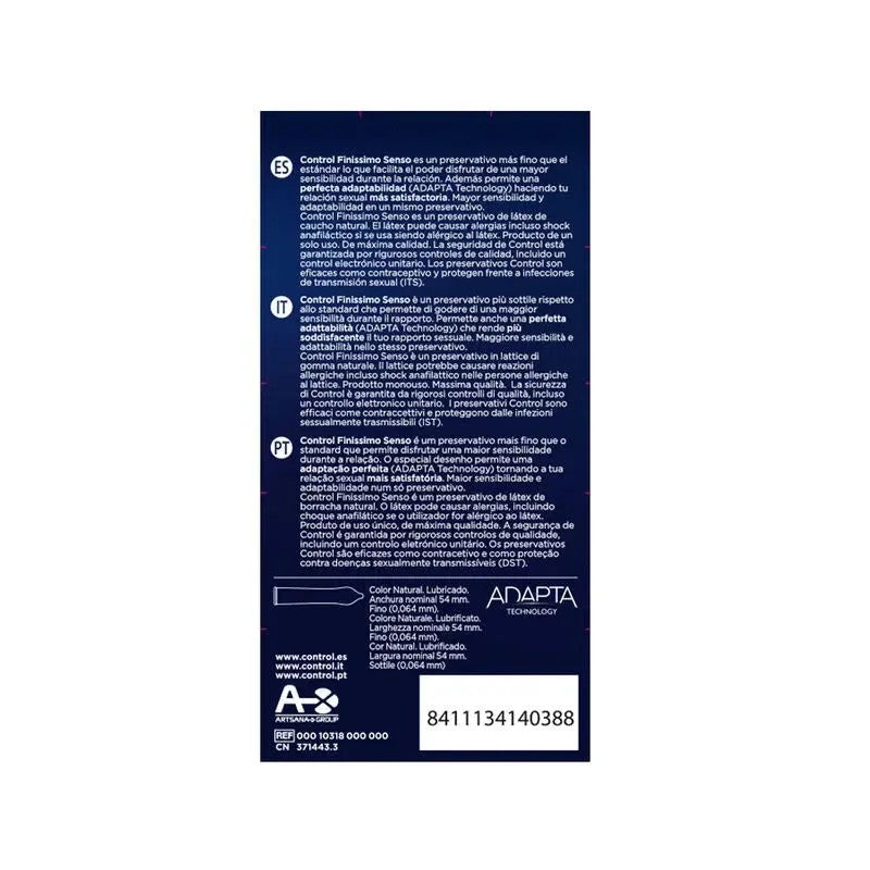 CONTROL–ADAPTASENSOCONDOMS12UNITS