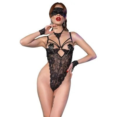 Cr4488BodysuitSpitzeSchwarzS/M|Chilirose