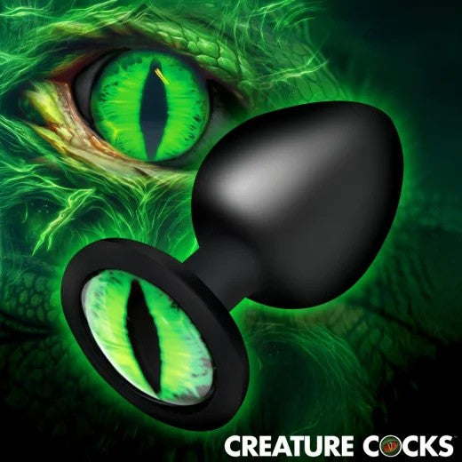 CreatureEyeSilikonAnalplugm.Glasaugelarge