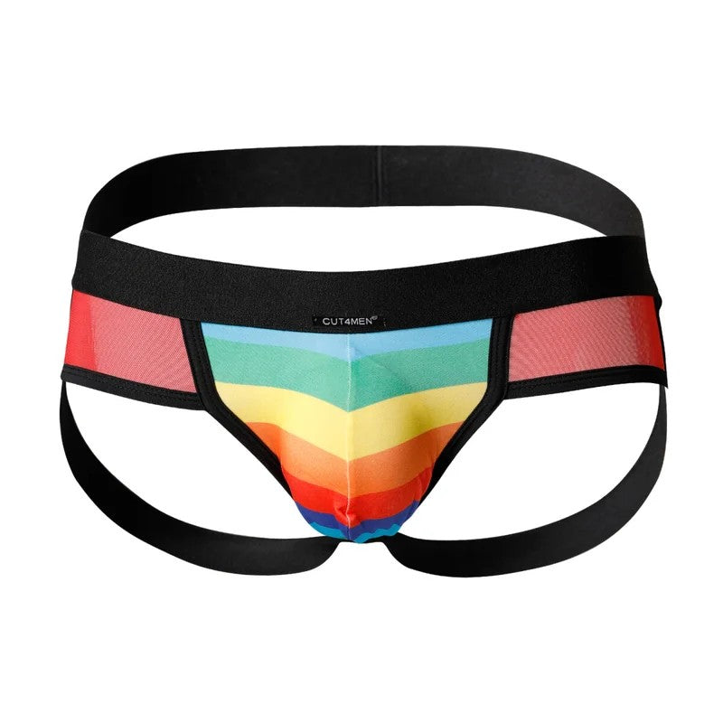 CUT4MEN–MixedJockstrapRainbowS–XL