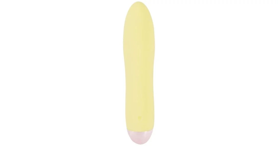 CutiesMiniVibratorYellowSleek