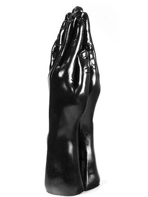 DarkCrystalBlackDoubleHandDildoDC25