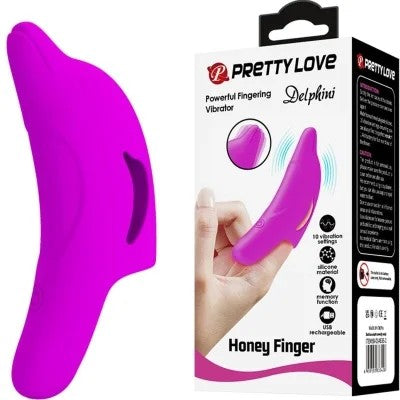 DelphiniLeistungsstarkerFingerstimulatorLila|PrettyLove