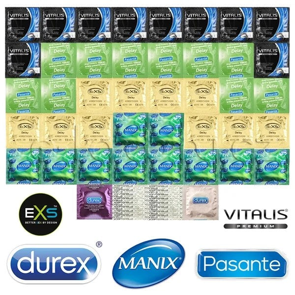 DeluxeDelayMixPackage–44CondomsForLongLovemaking