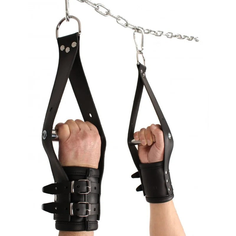 DeluxeLeatherSuspensionHandcuffs–Hands