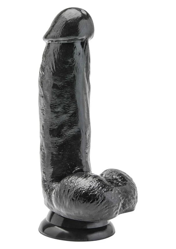 DildowithBallsBlack15cm