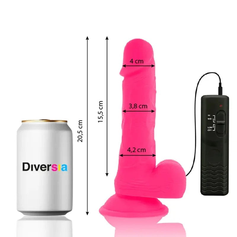 DIVERSIA–FLEXIBLERVIBRIERENDERDILDOROSA20.5CM-O-4.2CM