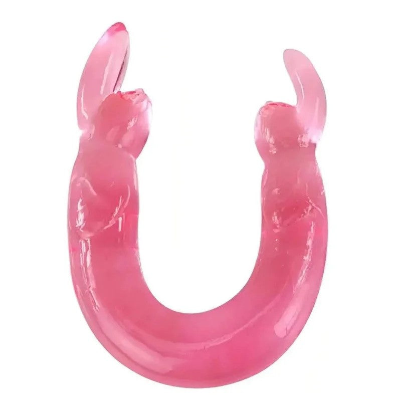 DoppelterKaninchendildo–Rosa