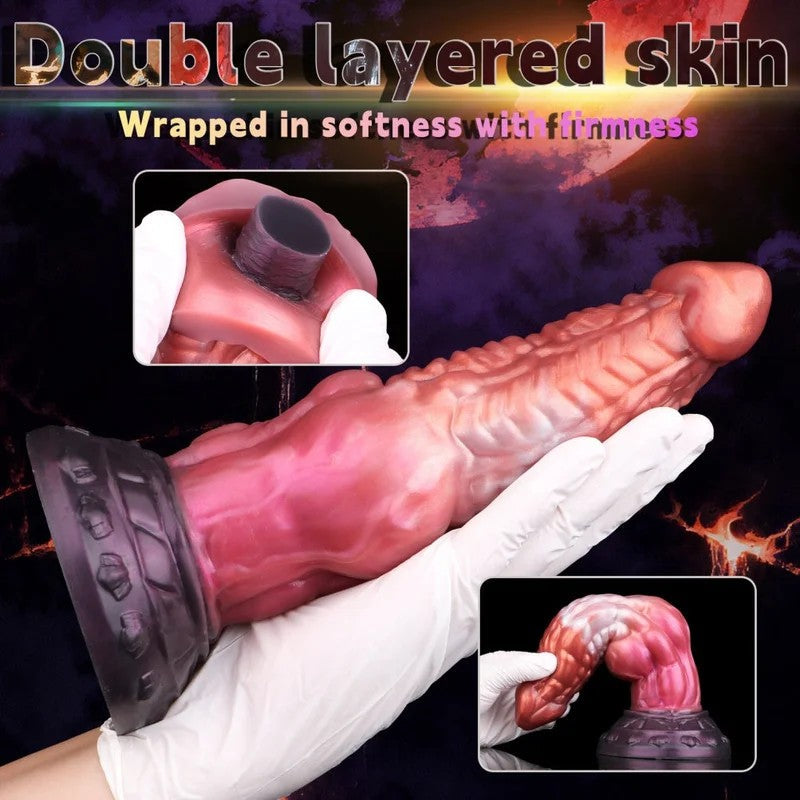FantasyDragonDildoWeiblicherVaginalmasturbator–9ZollMonsterschwanzSaugnapfSexspielzeug