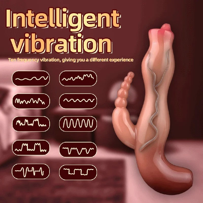 FantasyVibrierenderDildo,Analkugeln,Klitorisstimulator–RealistischerSilikon-Vibrator,SexspielzeugfürFrauen