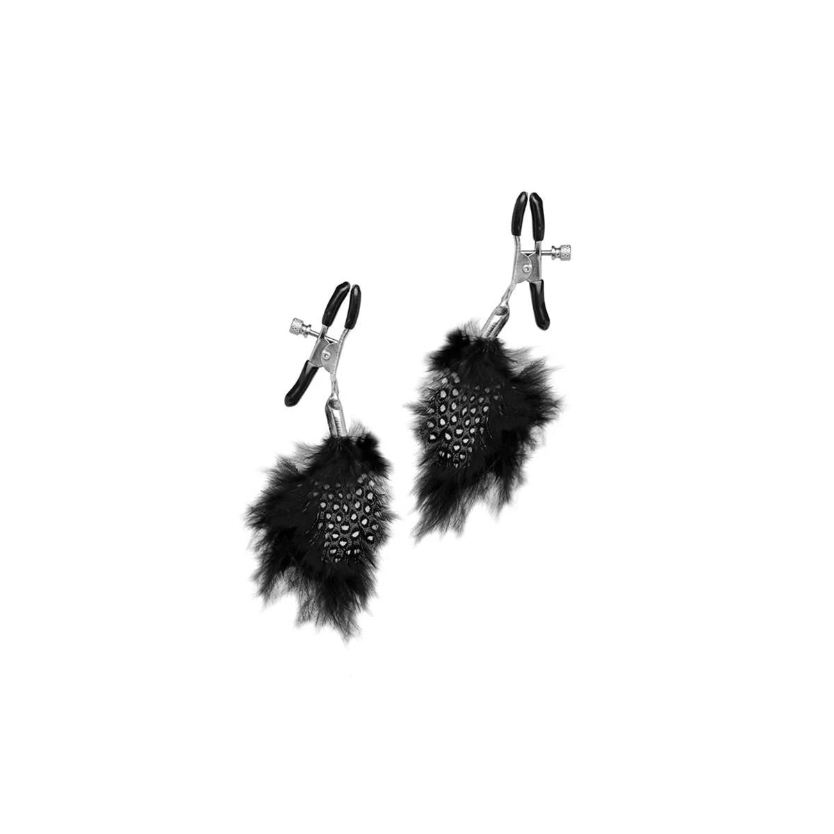 FEDER-NIPPELKLEMMENSCHWARZVONFETISHFANTASYL.E.