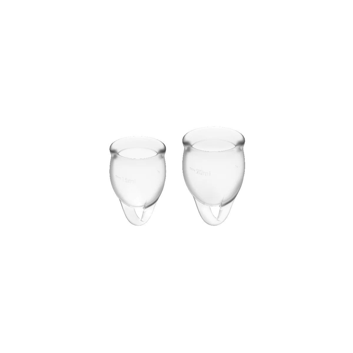 FEELCONFIDENTMENSTRUALCUPCLEAR15+20MLVONSATISFYERMENSTRUALCUPS