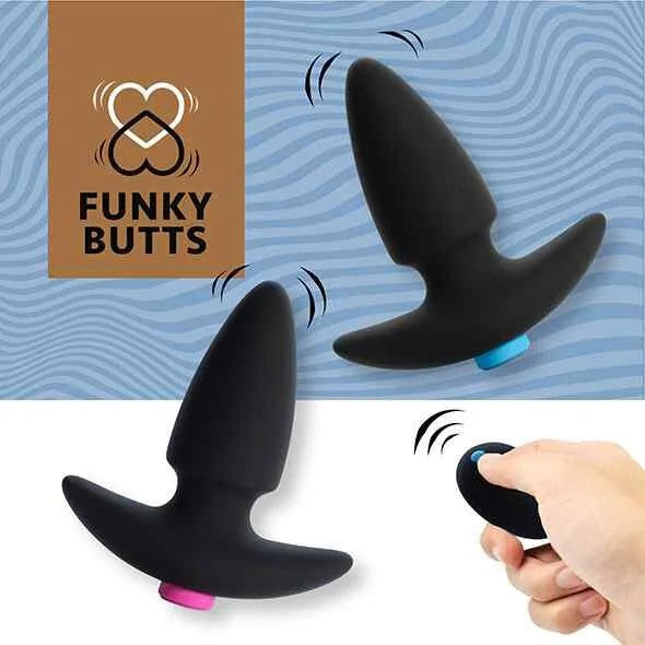 FeelzToys–FunkyButtsRemoteControlledButtPlugSetforCouples