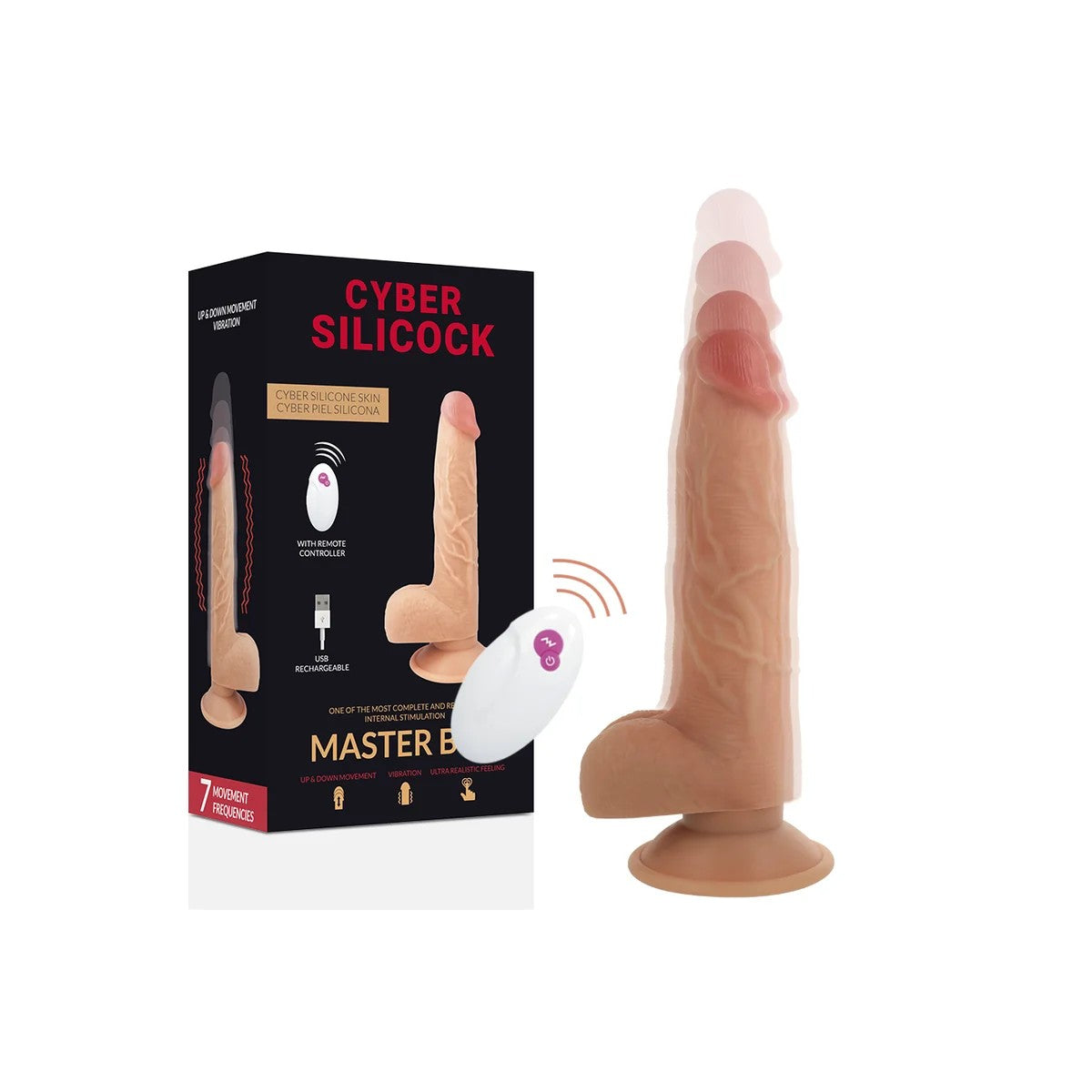 FERNBEDIENUNGREALISTISCHMASTERBEN23.88CM-O-4.3CMVONCYBERSILICOCK
