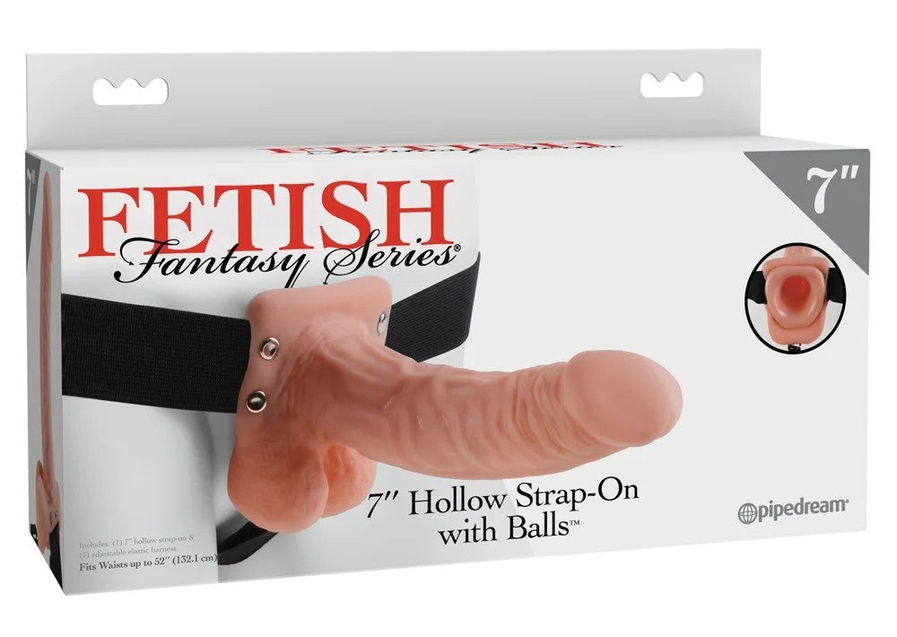 FetishFantasy7″HollowStrap-onwithBallshell