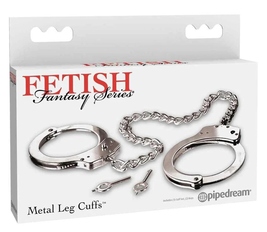FFSMetalLegCuffsSilver