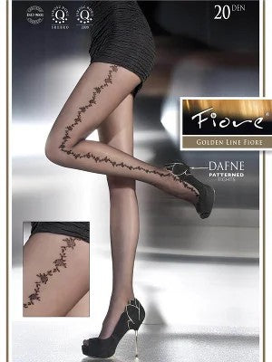 Fiore–GemusterteStrumpfhoseDafneSchwarz