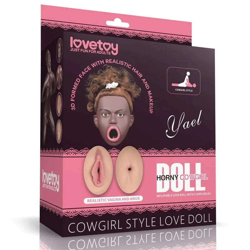GeileCowgirl-Puppe–3D-Gesicht,HaareundsuperrealistischeSilikoneinsätze