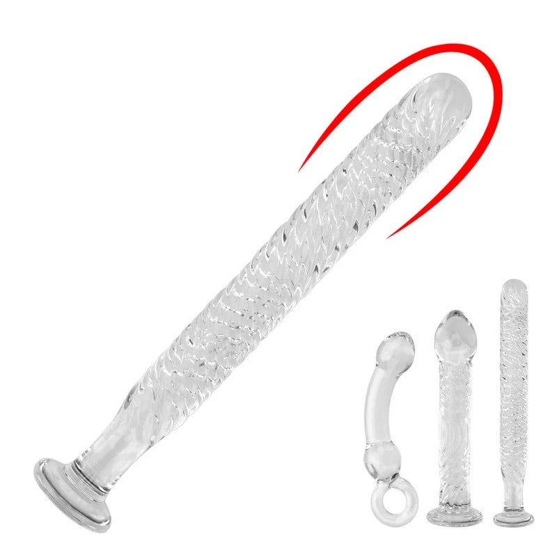 Glasdildo-Buttplug–Kristall-Analdildo,Prostata-Massagegerät,Sexspielzeug