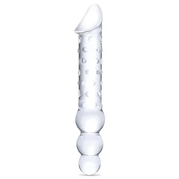 GlasDoubleEndedGlassDildowithAnalBeads