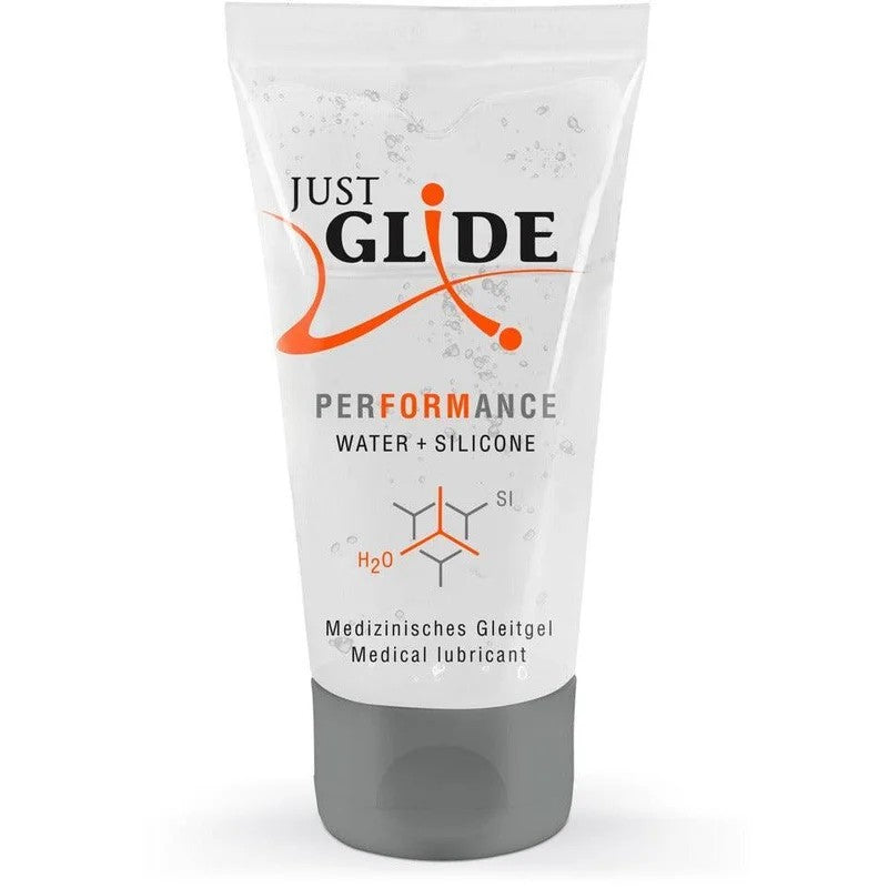 Gleitgel„Performance“–wasserbasiertmitSilikon(50ml)vonJustGlide