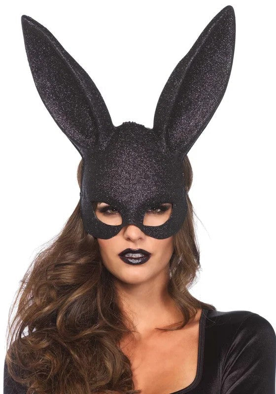 GlitterMasqueradeRabbitMaskBlackOS